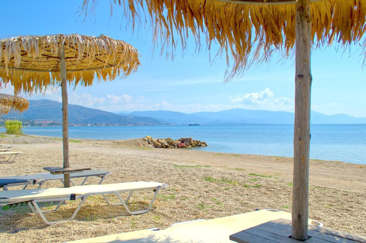 Epipleon Luxury Suites -105- Δωμάτιο 35Τμ Με Βεράντα 35Τμ Μπροστά Στη Θάλασσα Nafpaktos Extérieur photo